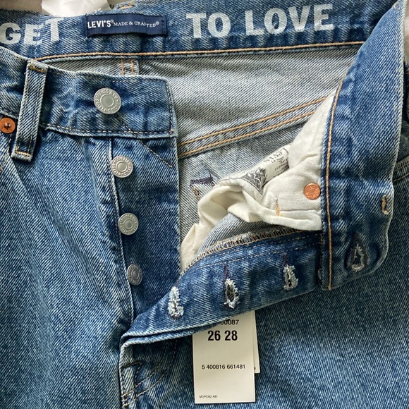 LEVI'S X LILY ALDRIDGE 501 CROP WOMEN'S JEANS BRAND NEW! - Picture 8 of 9